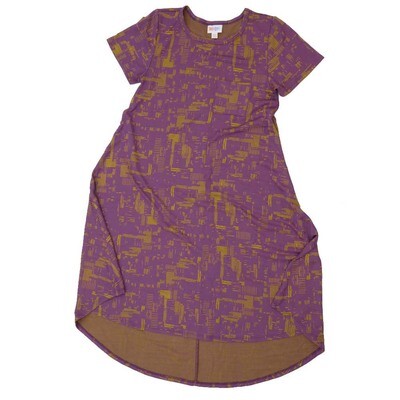 LuLaRoe CARLY a XX-Small XXS Geometric Swing Dress fits womens sizes 00-0 A-XXS-206 Retail $55