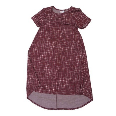 LuLaRoe CARLY a XX-Small XXS Geometric Swing Dress fits womens sizes 00-0 A-XXS-204 Retail $55
