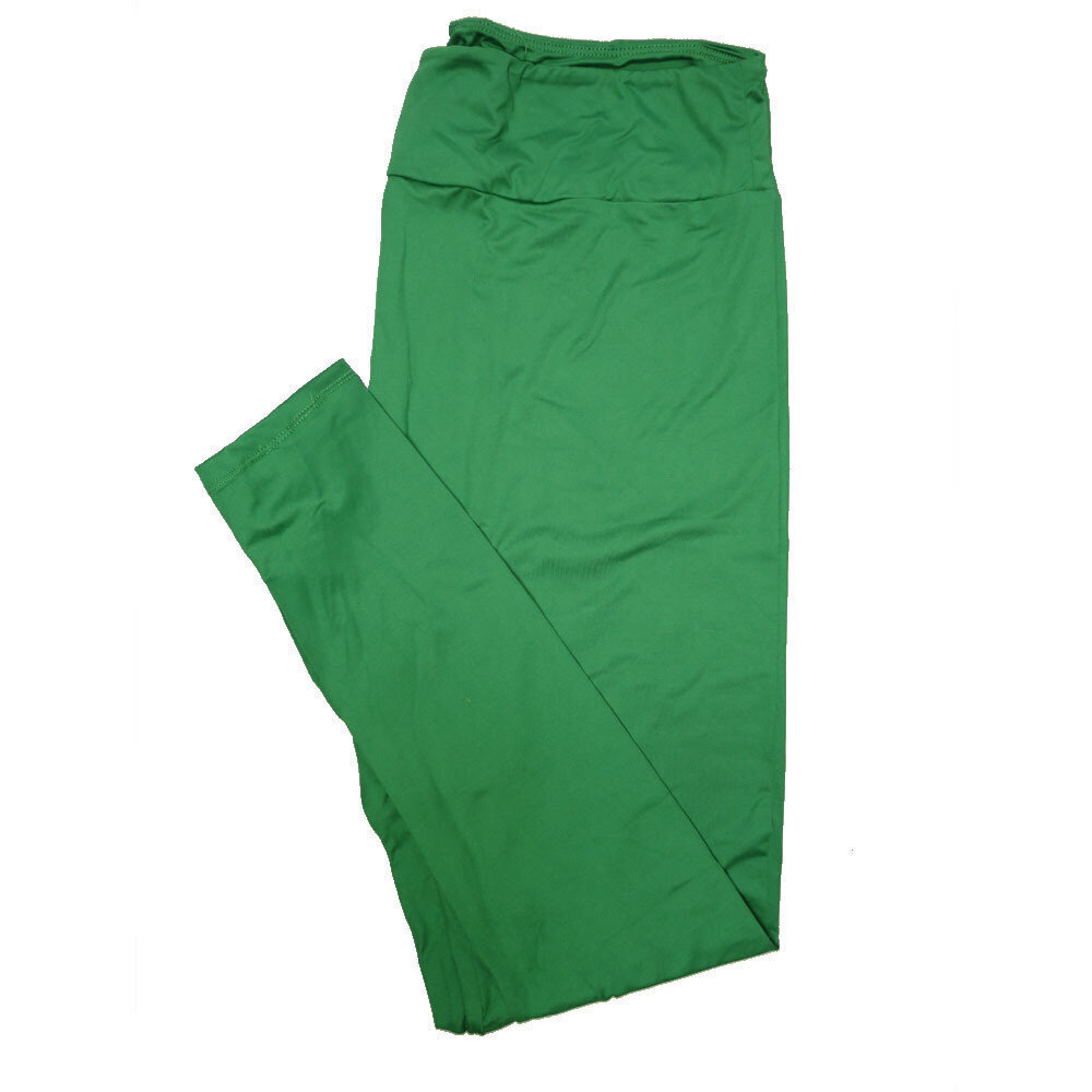 LuLaRoe Kids Sm-Med S/M Solid Emerald Green Buttery Soft Leggings fits sizes 2-6