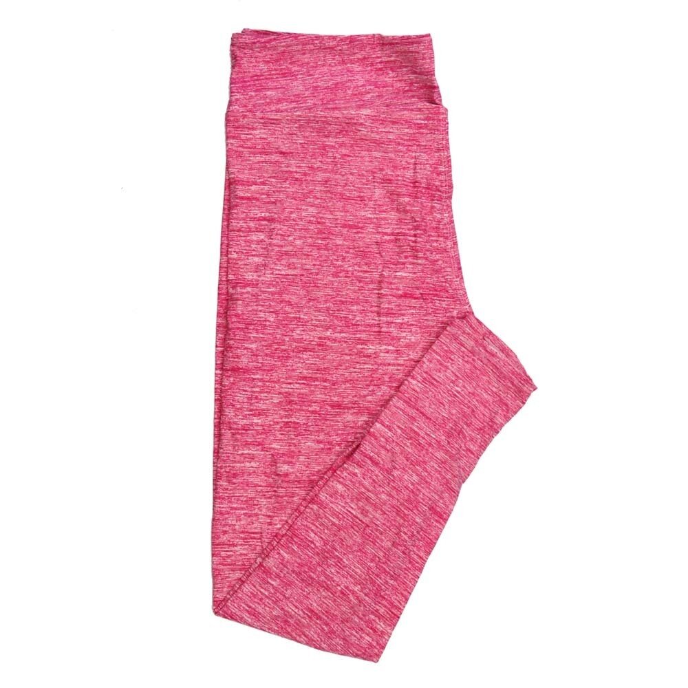 LuLaRoe Kids Sm-Med S/M Valentines Heathered Red Pink Kids Leggings fits kids sizes 2-6  1417-A