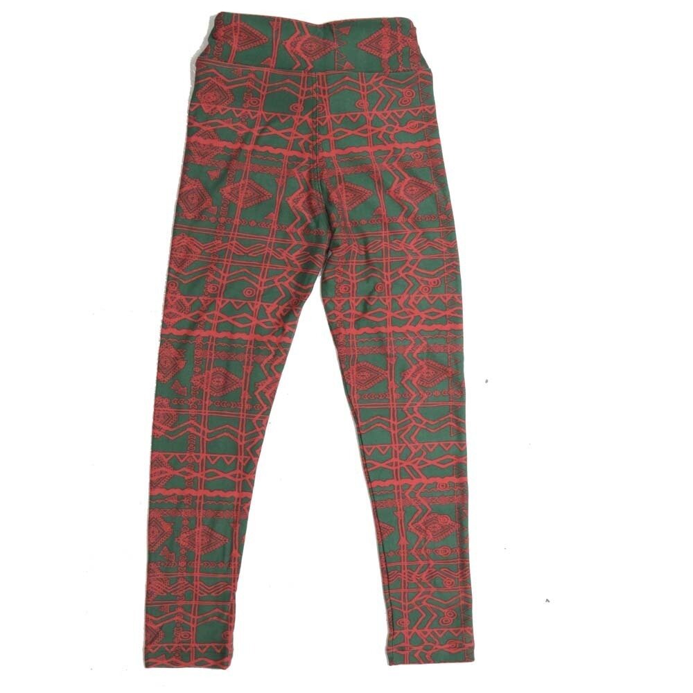 LuLaRoe Kids Sm-Med S/M Stripe Diamonds Zig Zag Buttery Soft Leggings fits sizes 2-6  1335-W2