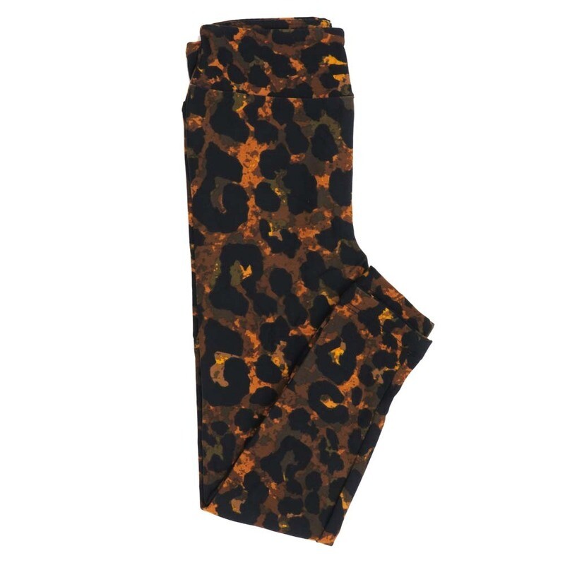 LuLaRoe Kids Sm-Med S/M Leopard Animal Print Leggings fits kids sizes 2-6  1509-A37-116455