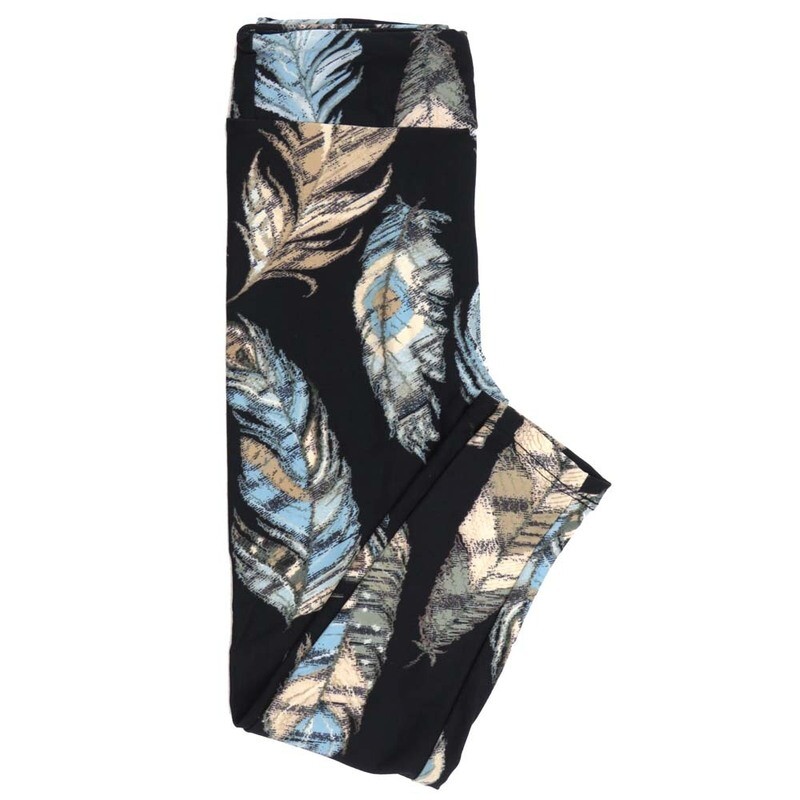 LuLaRoe Kids Sm-Med S/M Feathers Leggings fits kids sizes 2-6  1510-F4-49384