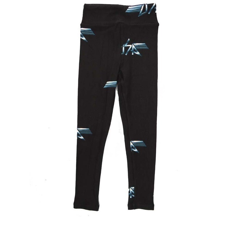 LuLaRoe Kids Sm-Med S/M Americana USA Black Silver Buttery Soft Leggings fits sizes 2-6