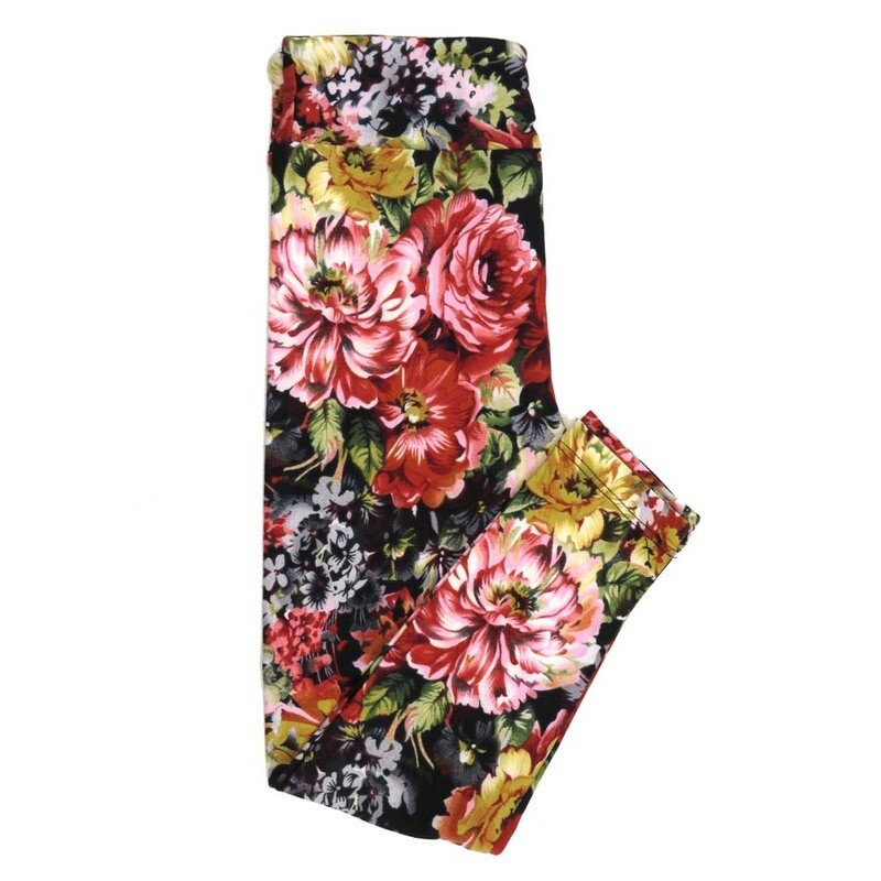 LuLaRoe Kids Sm-Med S/M Floral Assorted Leggings fits kids sizes 2-6  1511-F4-260274