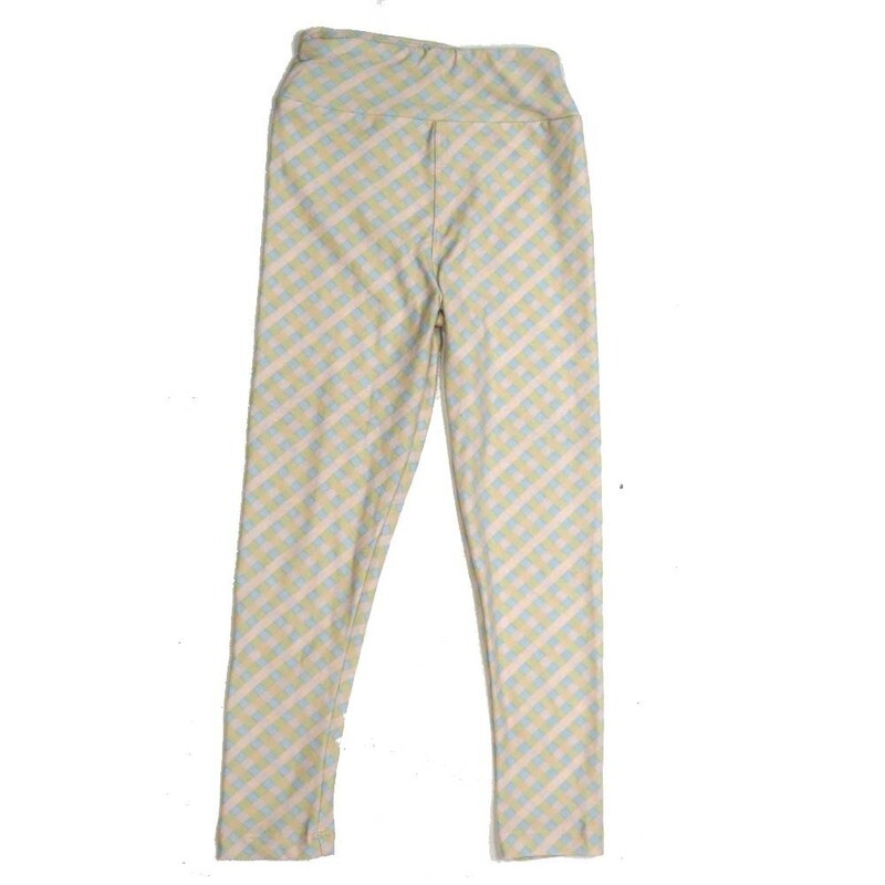 LuLaRoe Kids Sm-Med S/M Stripe Interwoven Weave Buttery Soft Leggings fits sizes 2-6  1335-M