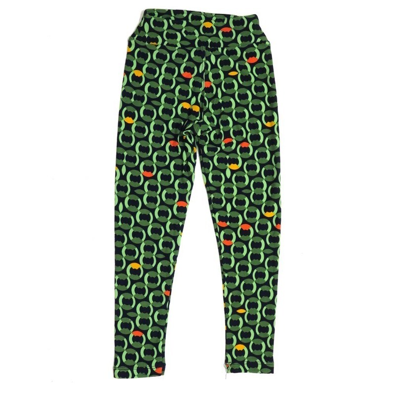 LuLaRoe Kids Sm-Med S/M Trippy 70s Pyschedelic Rings Buttery Soft Leggings fits sizes 2-6  1335-A