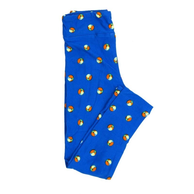 LuLaRoe Kids Sm-Med S/M Polka Dots Blue Yellow Red Leggings fits kids sizes 2-6  1344-O