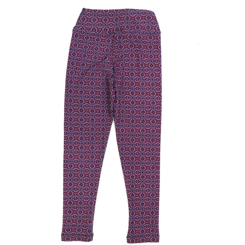 LuLaRoe Kids Sm-Med S/M Polka Dot Mandalas Buttery Soft Leggings fits sizes 2-6  1342-F