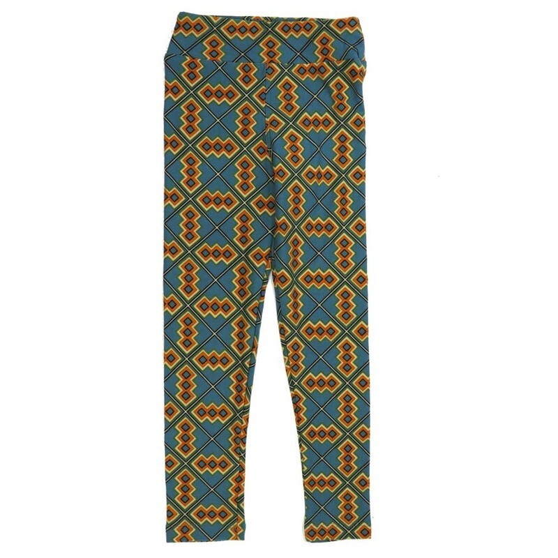 LuLaRoe Kids Sm-Med S/M Geometric Diamonds in 3&#39;s Checkboard Buttery Soft Leggings fits sizes 2-6  1340-H