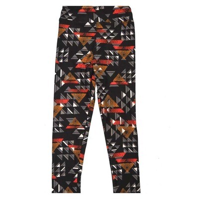 LuLaRoe Kids Sm-Med S/M Geometric Triangles Formations Buttery Soft Leggings fits sizes 2-6