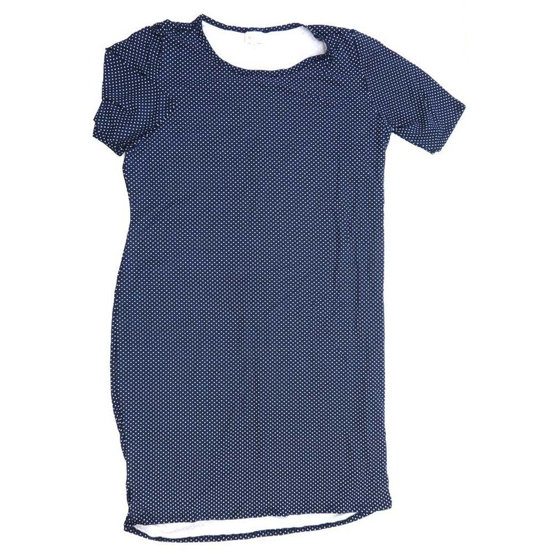 LuLaRoe JULIA h XXX-Large (3XL) Micro Polka Dot Navy Blue White Form fitting Knee Length Dress fits Womens sizes 24-26 3XL-206 LuLaRoe JULIA h XXX-Large (3XL) Micro Polka Dot Navy Blue White Form fitting Knee Length Dress fits Womens sizes 24-26 3XL-206