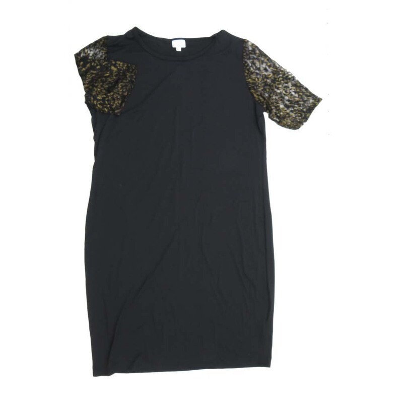 LuLaRoe JULIA h XXX-Large (3XL) Solid Black with Abstract Sleeves Form fitting Knee Length Dress fits Womens sizes 24-26 3XL-201 LuLaRoe JULIA h XXX-Large (3XL) Solid Black with Abstract Sleeves Form fitting Knee Length Dress fits Womens sizes 24-26 3XL-201