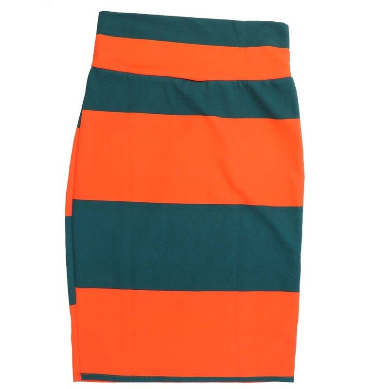 LuLaRoe Cassie b X-Small XS Two Tone Solid Stripe Gray Red Womens Knee Length Pencil Skirt fits sizes 2-4  XS-204