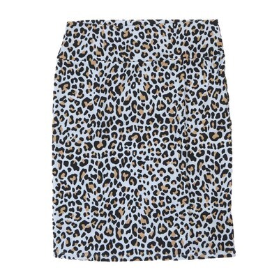 LuLaRoe Cassie b X-Small XS Cheetah Animal Print Gray Black Taupe Light Purplish Gray Womens Knee Length Pencil Skirt fits sizes 2-4 XS-220