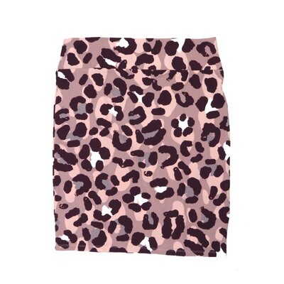 LuLaRoe Cassie b X-Small XS Leopard Animal Print Gray White Black Womens Knee Length Pencil Skirt fits sizes 2-4 XS-221