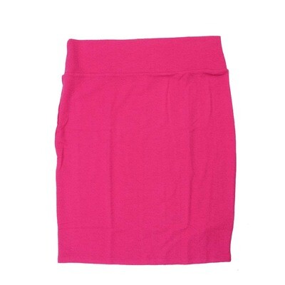 LuLaRoe Cassie b X-Small XS Solid Dark Pink Womens Knee Length Pencil Skirt fits sizes 2-4 XS-222