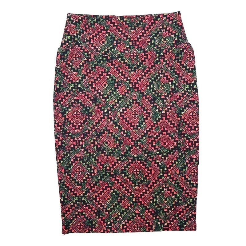 LuLaRoe Cassie b X-Small XS Gods Eye Checkerboard Geometric Pink Black Green Womens Knee Length Pencil Skirt fits sizes 2-4 XS-96 LuLaRoe Cassie b X-Small XS Gods Eye Checkerboard Geometric Pink Black Green Womens Knee Length Pencil Skirt fits sizes 2-4 XS-96