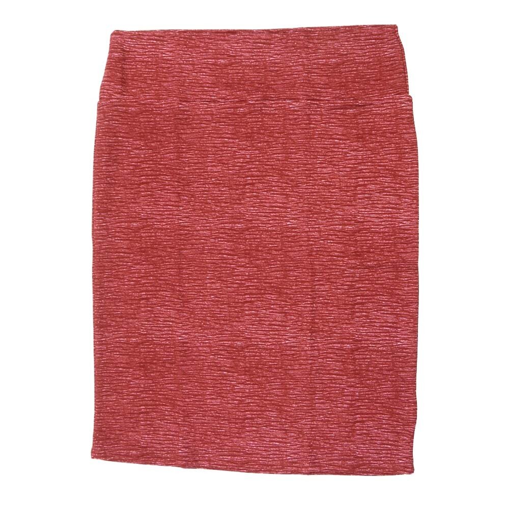 LuLaRoe Cassie h XXX-Large 3XL Heathered Dark Red White Womens Knee Length Pencil Skirt fits sizes 24-26 3XL-235-B