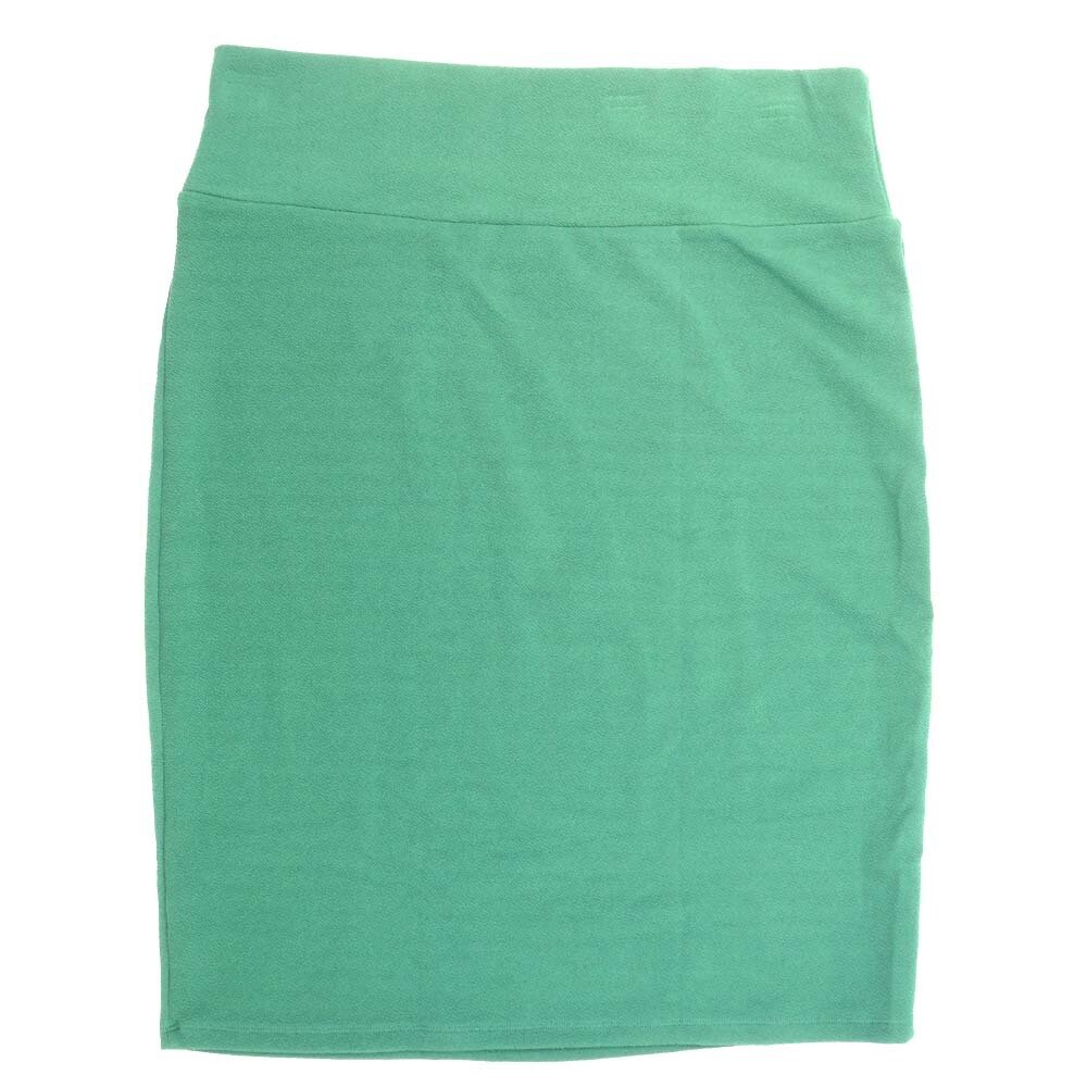 LuLaRoe Cassie g XX-Large 2XL Solid Green Womens Knee Length Pencil Skirt fits sizes 22-24 2XL-207