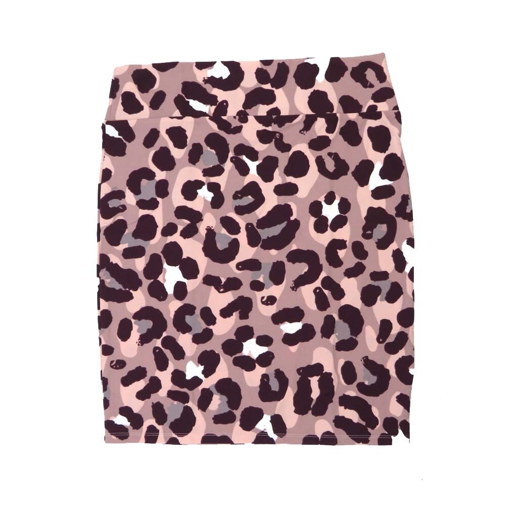 LuLaRoe Cassie e Large L Leopard Print Gray White Black Womens Knee Length Pencil Skirt fits sizes 14-16  LARGE-234-I