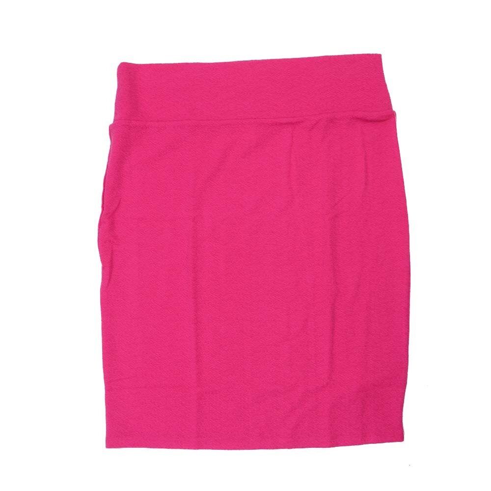 LuLaRoe Cassie e Large L Solid Dark Pink Womens Knee Length Pencil Skirt fits sizes 14-16  LARGE-233-H