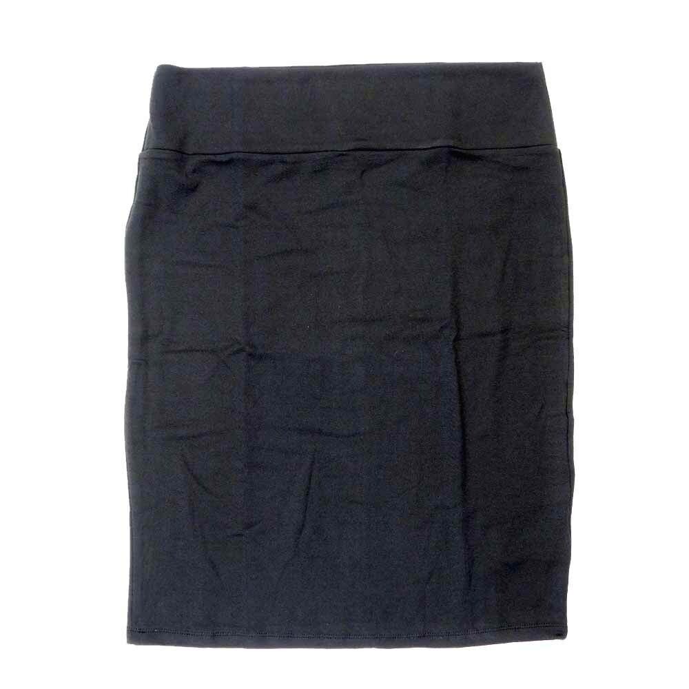 LuLaRoe Cassie e Large L Solid Black Womens Knee Length Pencil Skirt fits sizes 14-16  LARGE-232-N