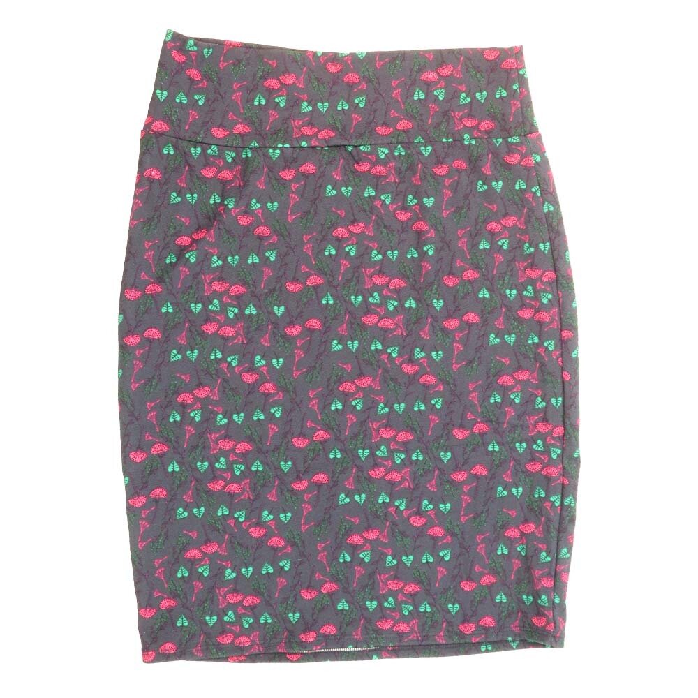 LuLaRoe Cassie e Large L Floral  Womens Knee Length Pencil Skirt fits sizes 14-16  LARGE-216-C