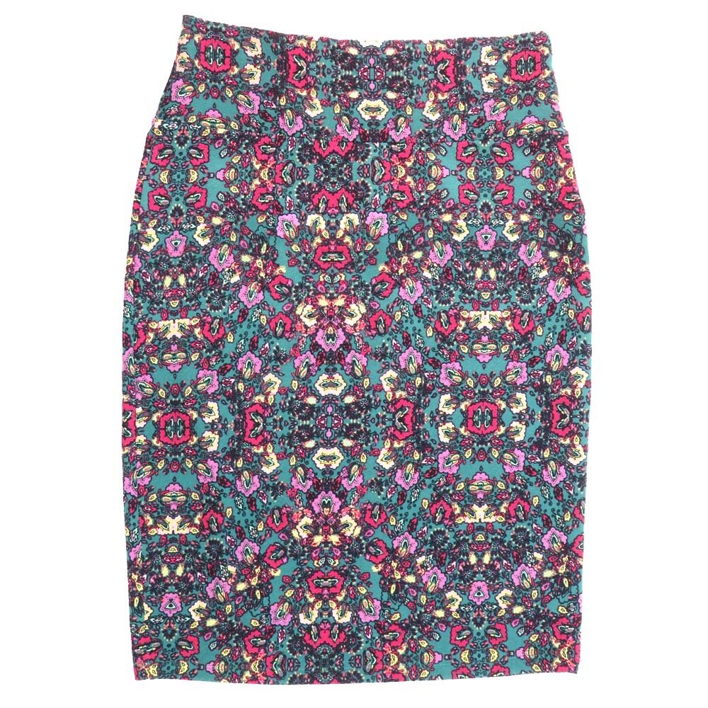 LuLaRoe Cassie d Medium M Psychedelic Trippy Mandala Womens Knee Length Pencil Skirt fits sizes 10-12 MEDIUM-210