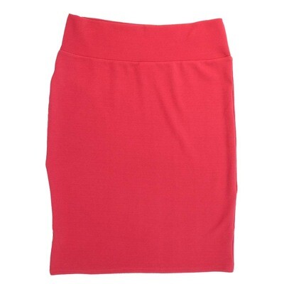 LuLaRoe Cassie g XX-Large 2XL Solid Red Womens Knee Length Pencil Skirt fits sizes 22-24 2XL-216