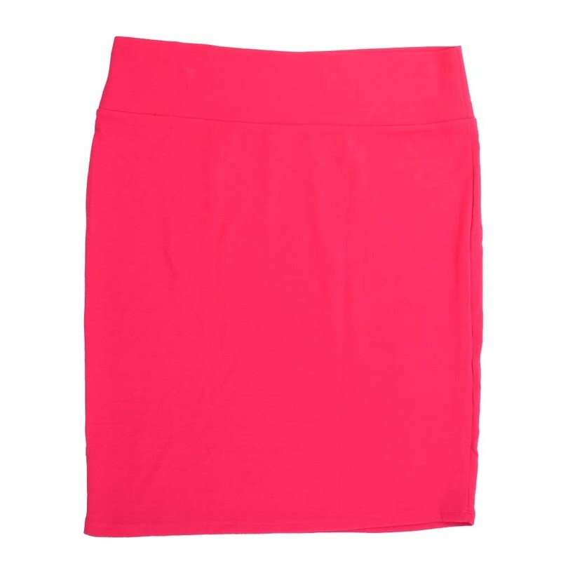 LuLaRoe Cassie h XXX-Large 3XL Solid Red Womens Knee Length Pencil Skirt fits sizes 24-26  3XL-217