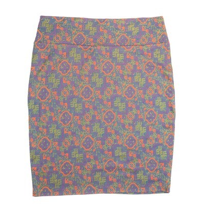 LuLaRoe Cassie h XXX-Large 3XL Geometric Mandala Womens Knee Length Pencil Skirt fits sizes 24-26 3XL-219