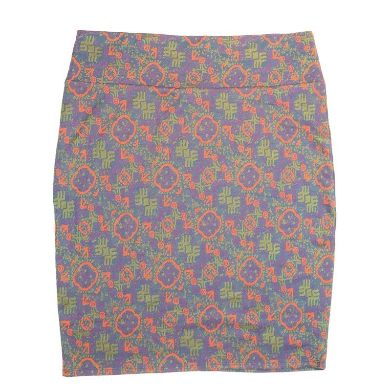 LuLaRoe Cassie h XXX-Large 3XL Geometric Mandala Womens Knee Length Pencil Skirt fits sizes 24-26  3XL-219