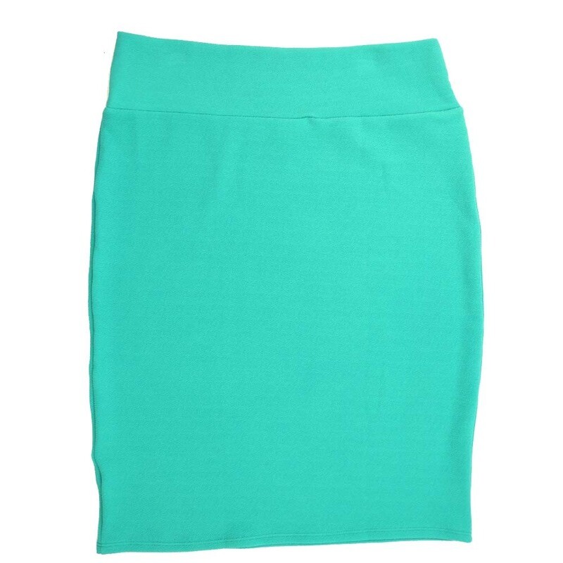 LuLaRoe Cassie h XXX-Large 3XL Solid Green Womens Knee Length Pencil Skirt fits sizes 24-26  3XL-228