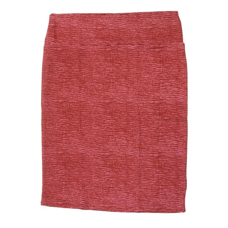 LuLaRoe Cassie h XXX-Large 3XL Heathered Dark Red White Womens Knee Length Pencil Skirt fits sizes 24-26  3XL-235-B