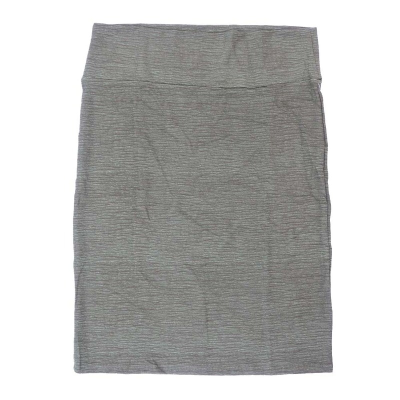 LuLaRoe Cassie h XXX-Large 3XL Heathered Olive Green Womens Knee Length Pencil Skirt fits sizes 24-26  3XL-236