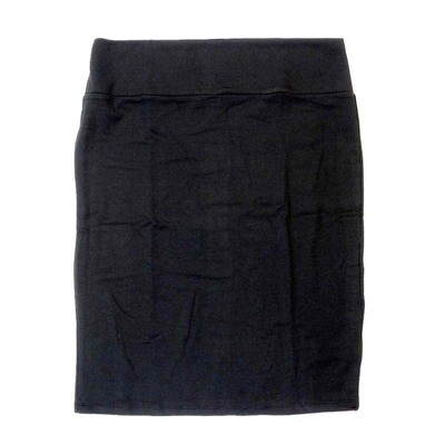 LuLaRoe Cassie h XXX-Large 3XL Solid Black Womens Knee Length Pencil Skirt fits sizes 24-26 3XL-242-F