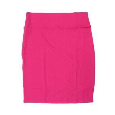 LuLaRoe Cassie h XXX-Large 3XL Solid Dark Pink Womens Knee Length Pencil Skirt fits sizes 24-26 3XL-247-D