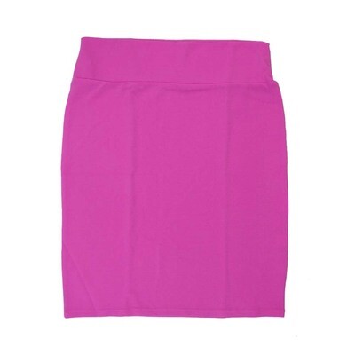 LuLaRoe Cassie h XXX-Large 3XL Solid Hot Pink Womens Knee Length Pencil Skirt fits sizes 24-26 3XL-253-B