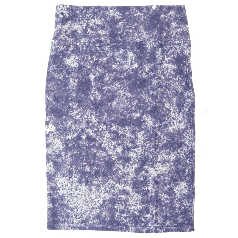 LuLaRoe Cassie c Small S Abstract Blue Gray Womens Knee Length Pencil Skirt fits sizes 6-8  SMALL-217-H