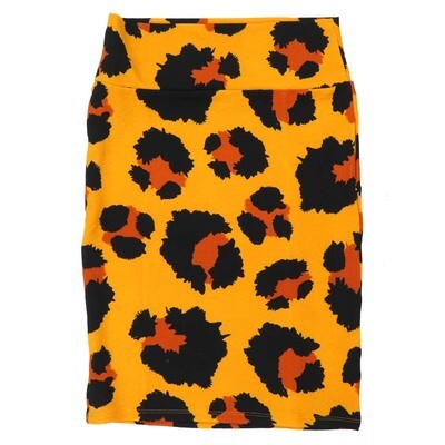 LuLaRoe Cassie c Small S Leopard Animal Print Womens Knee Length Pencil Skirt fits sizes 6-8 SMALL-232