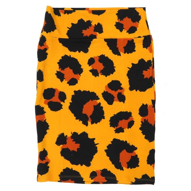 LuLaRoe Cassie c Small S Leopard Animal Print Womens Knee Length Pencil Skirt fits sizes 6-8  SMALL-232