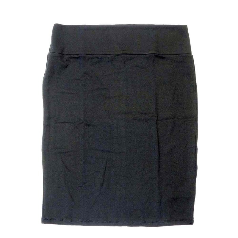 LuLaRoe Cassie d Medium M Solid Black Womens Knee Length Pencil Skirt fits sizes 10-12  MEDIUM-229-F