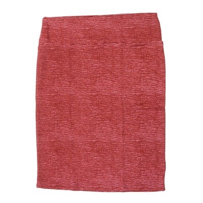 LuLaRoe Cassie f X-Large XL Heathered Dark Brick Red White Womens Knee Length Pencil Skirt fits sizes 18-20 XL-265-E