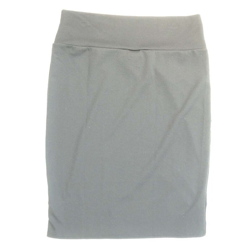 LuLaRoe Cassie f X-Large XL Solid Green Womens Knee Length Pencil Skirt fits sizes 18-20  XL-257