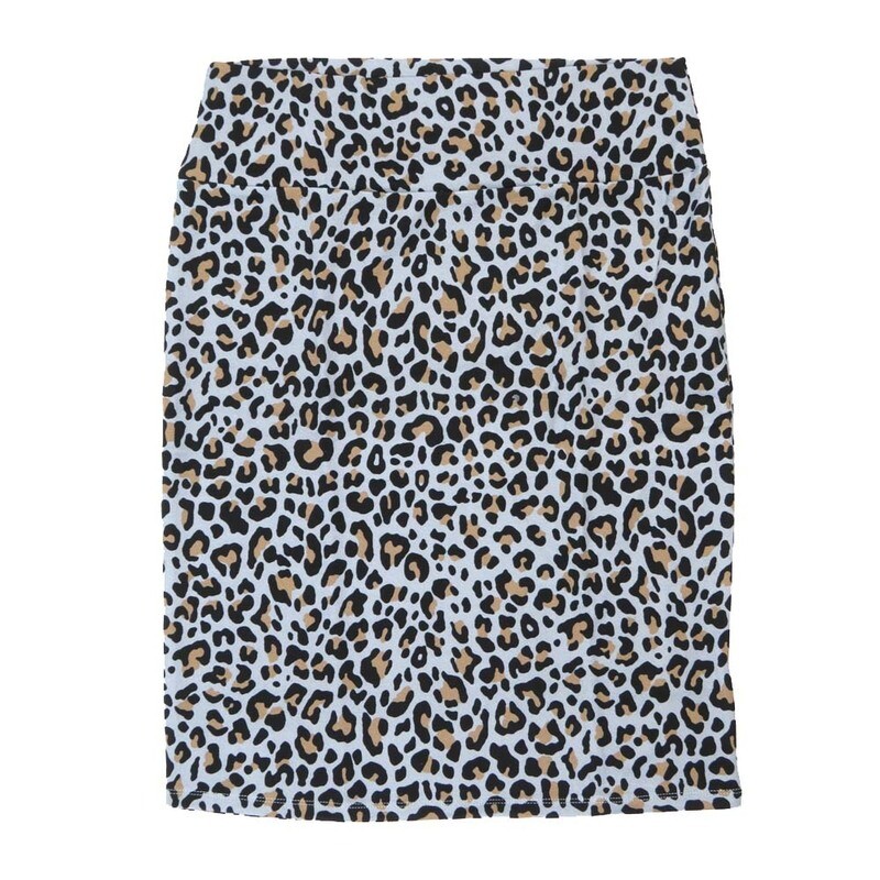 LuLaRoe Cassie f X-Large XL Cheetah Animal Print Gray Black Purplish Gray Womens Knee Length Pencil Skirt fits sizes 18-20  XL-276-F