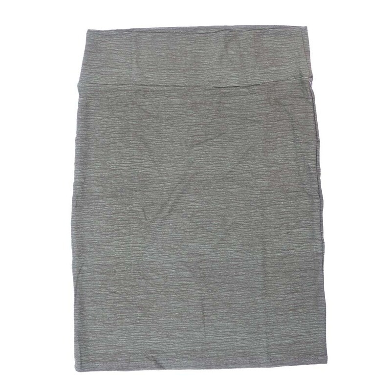 LuLaRoe Cassie f X-Large XL Heathered Olive Green Womens Knee Length Pencil Skirt fits sizes 18-20  XL-270-F