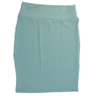 LuLaRoe Cassie f X-Large XL Solid Green Womens Knee Length Pencil Skirt fits sizes 18-20 XL-260