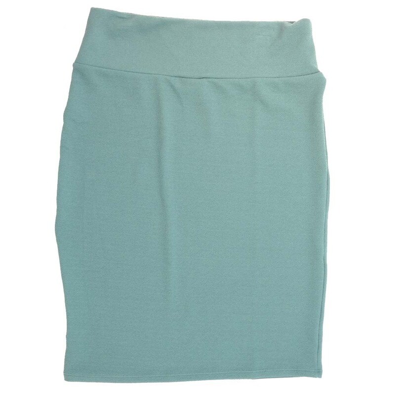 LuLaRoe Cassie f X-Large XL Solid Green Womens Knee Length Pencil Skirt fits sizes 18-20  XL-260