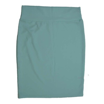 LuLaRoe Cassie g XX-Large 2XL Solid Light Green Womens Knee Length Pencil Skirt fits sizes 22-24 2XL-202